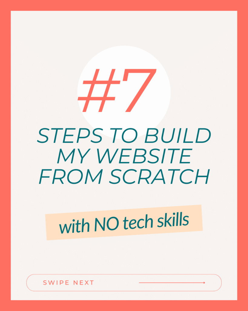 Text-only slide that says: “How I Built My Author Website from Scratch